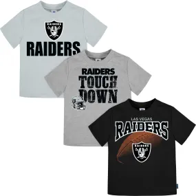 3-Pack Baby & Toddler Boys Raiders Short Sleeve Shirts