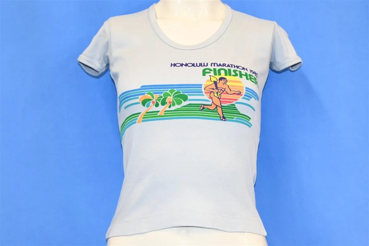 80s Honolulu Marathon 83 Finisher HI t-shirt Women's Small