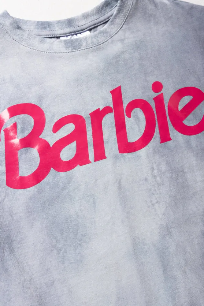 Barbie Oversized Short Sleeve T-Shirt Light Blue