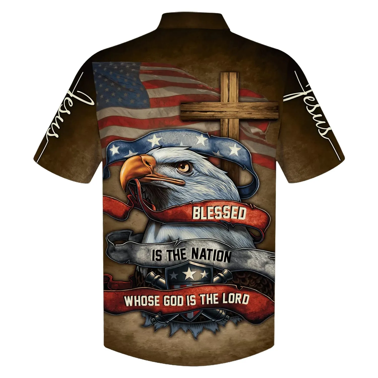 Blessed Is The Nation Whose God Is The Lord Hawaiian Shirts - Christian Hawaiian Shirt - Hawaiian Summer Shirts