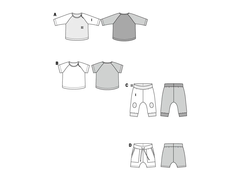 Burda Pattern 9246 Babies' Clothes