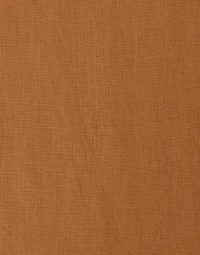 Caramel Brown Washed Linen Fabric