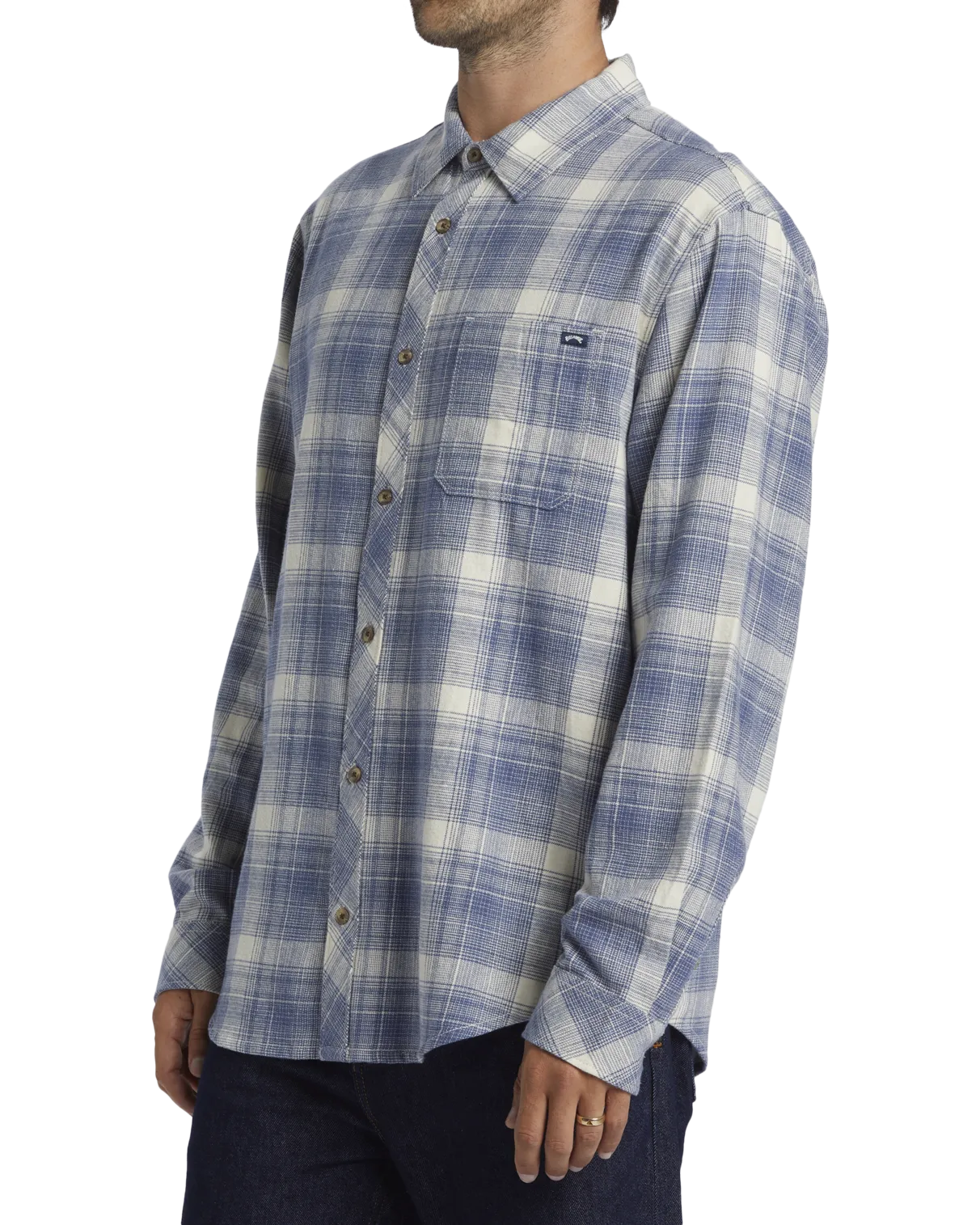 Coastline Flannel Shirt in Slate Blue