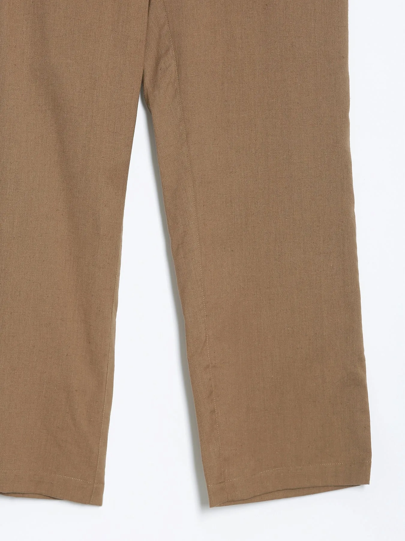 Coffee Brown Airy Linen Pants