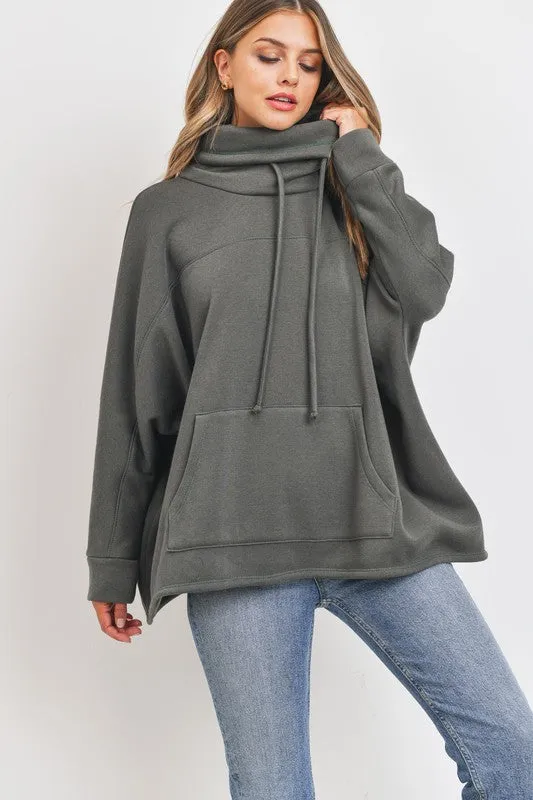 Dark Green Terry Pullover