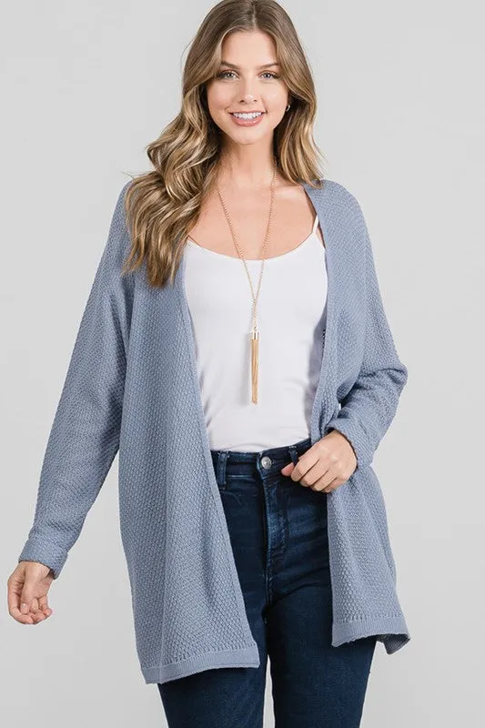 Denim Color Cardigan