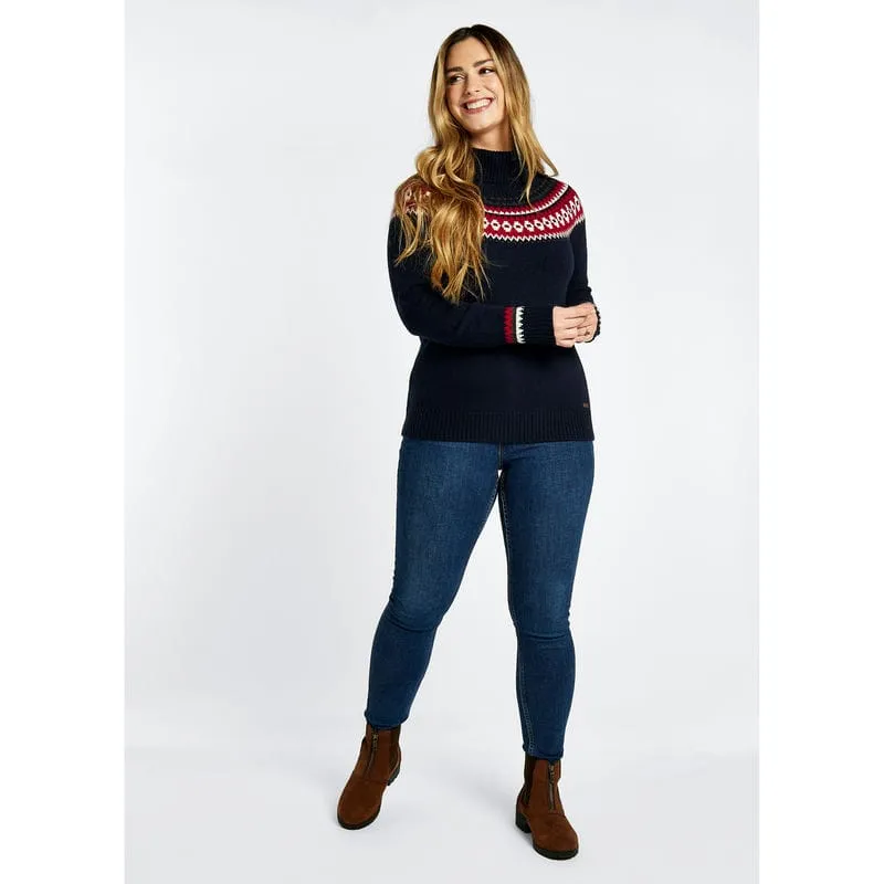 Dubarry Riverdale Ladies Fairisle Jumper - Navy