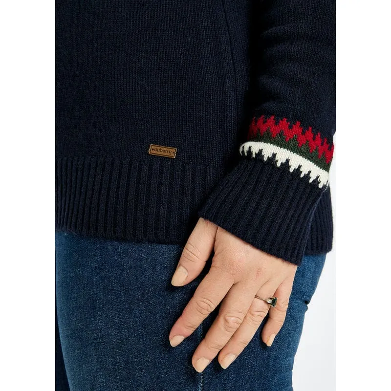 Dubarry Riverdale Ladies Fairisle Jumper - Navy