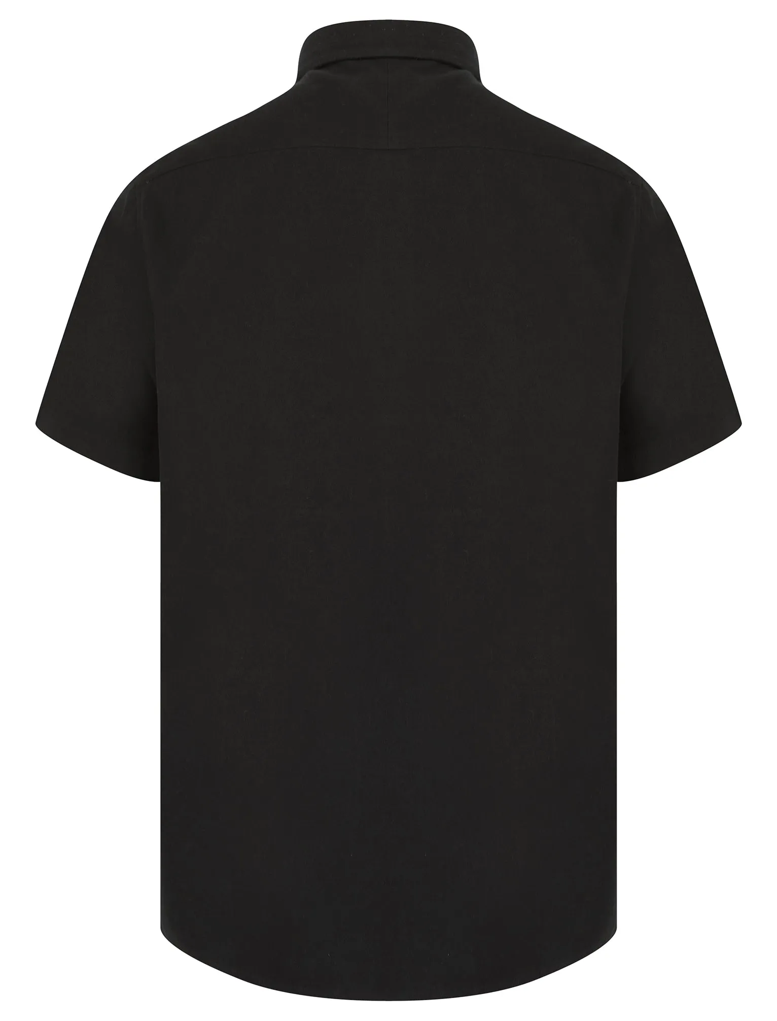 Elbury 3 Short Sleeve Cotton Twill Shirt in Jet Black - Tokyo Laundry