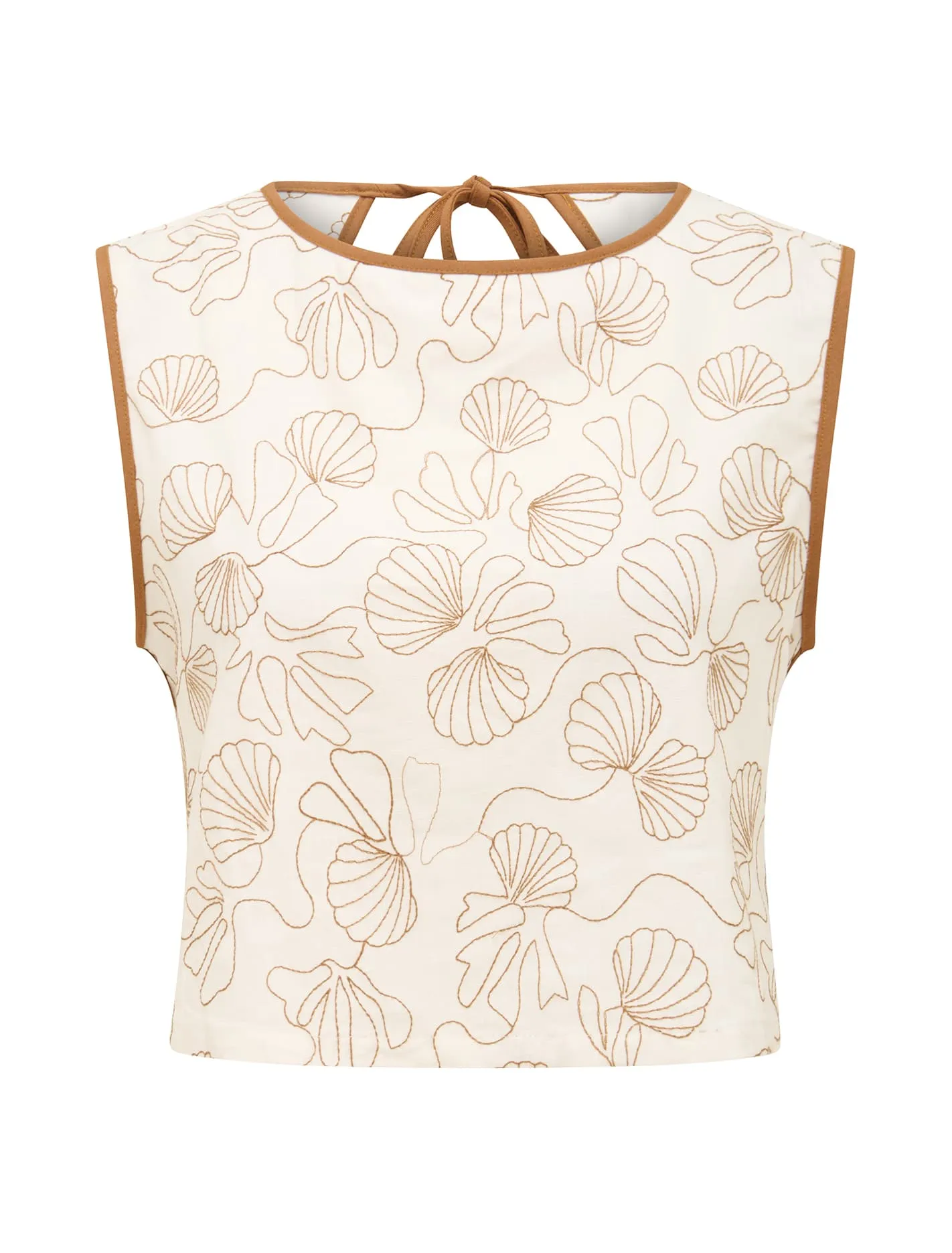 Elowen Embroidered Shell Top