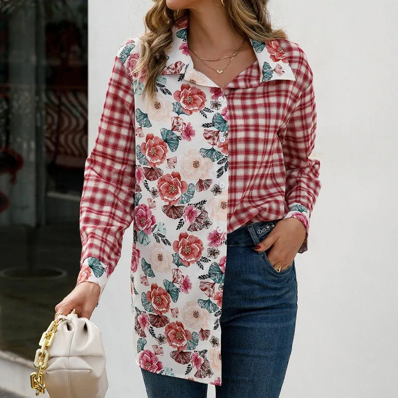 Fashion Blouses Wholesale Floral Shirt Exclusive Design