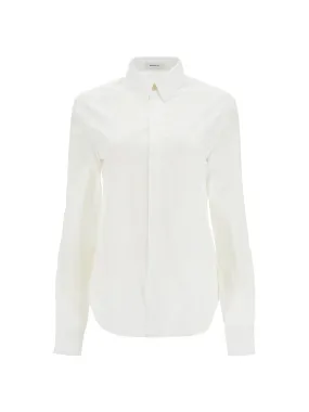 Flared Poplin Shirt