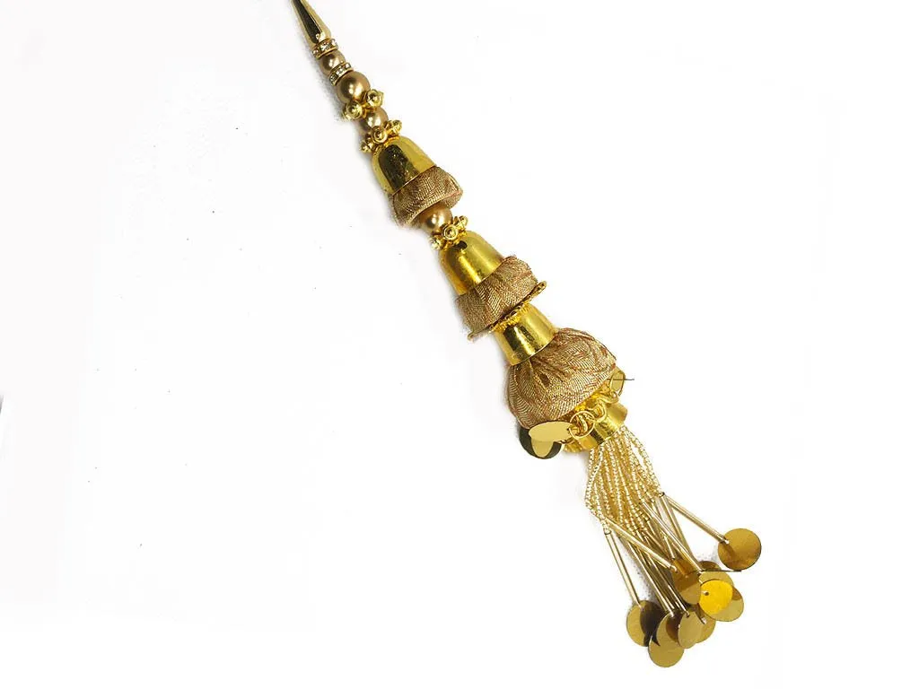 Golden Beaded & Pipe Designer Latkans