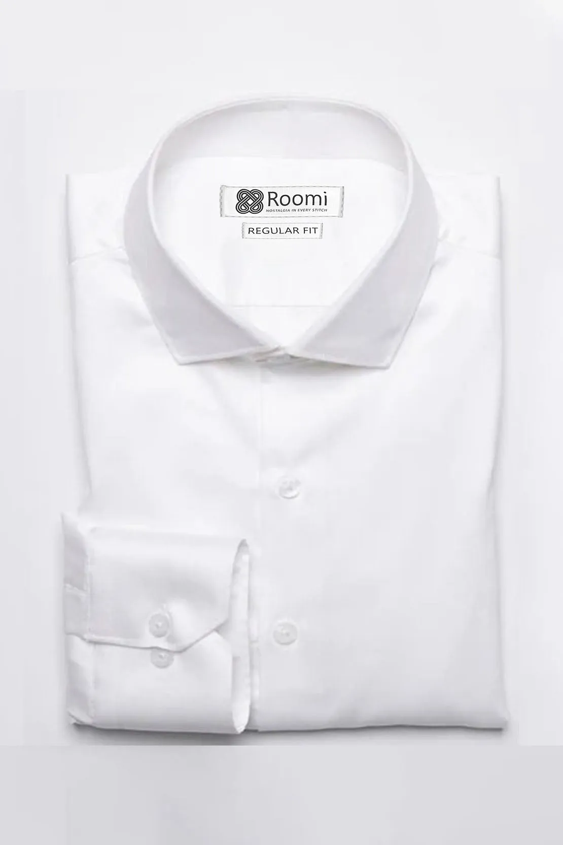 ITALIAN WHITE STRETCH MEN'S SHIRT