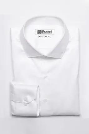 ITALIAN WHITE STRETCH MEN'S SHIRT