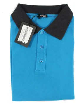 Kiton Polo Shirt Aqua Blue EU 56 / XXL