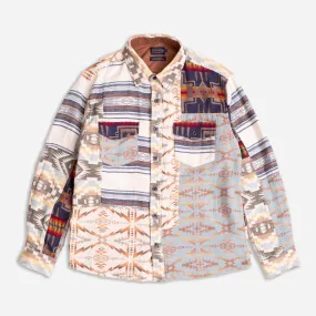 LA PINE PATCHWORK OVERSHIRT - MULTI