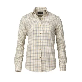 Laksen Franny Ladies Cotton & Wool Tattersall Shirt - Pine