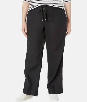 LAUREN RALPH LAUREN Plus-Size Linen Wide-Leg Pants