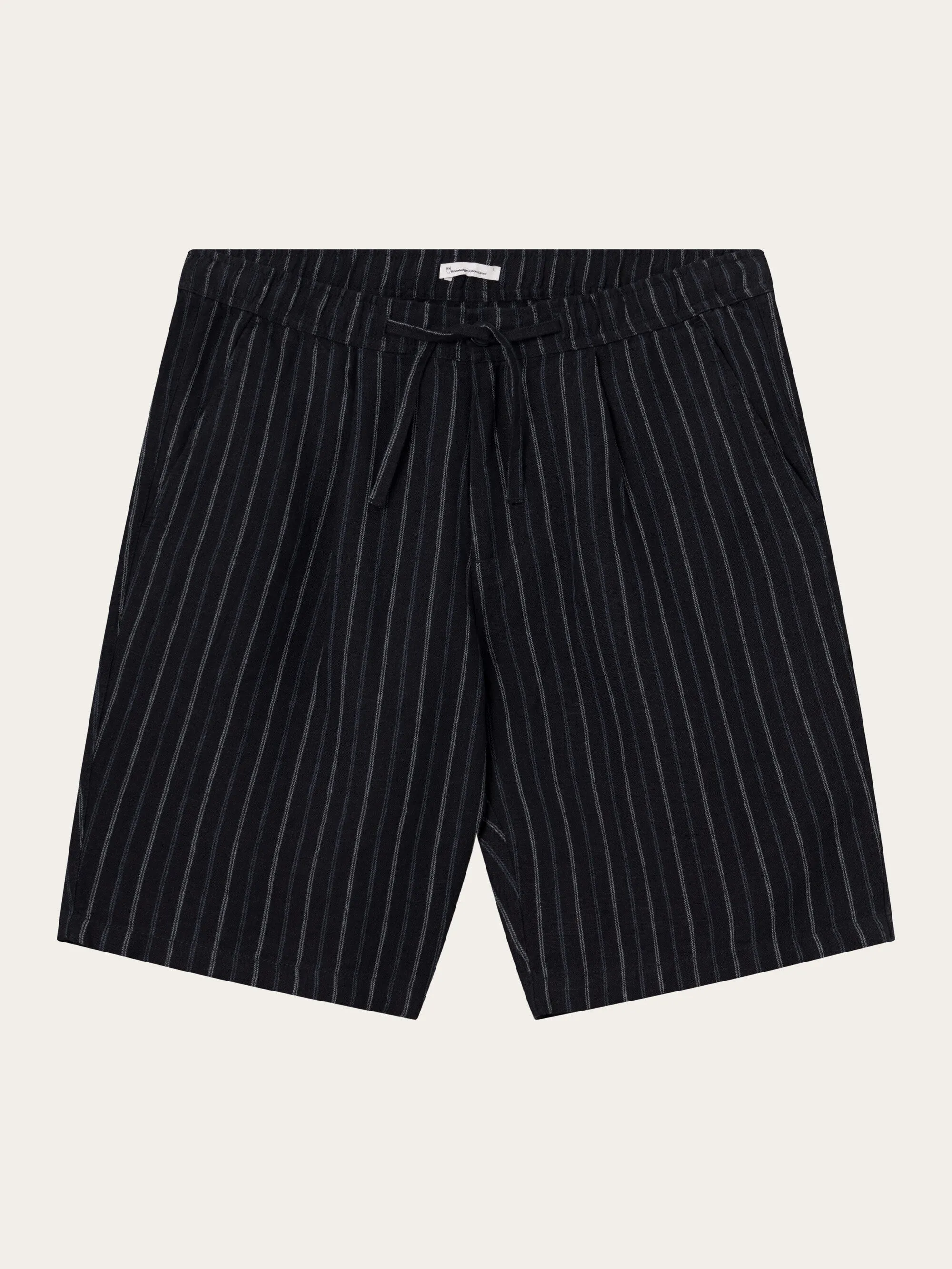 Loose striped shorts - Stripe - navy