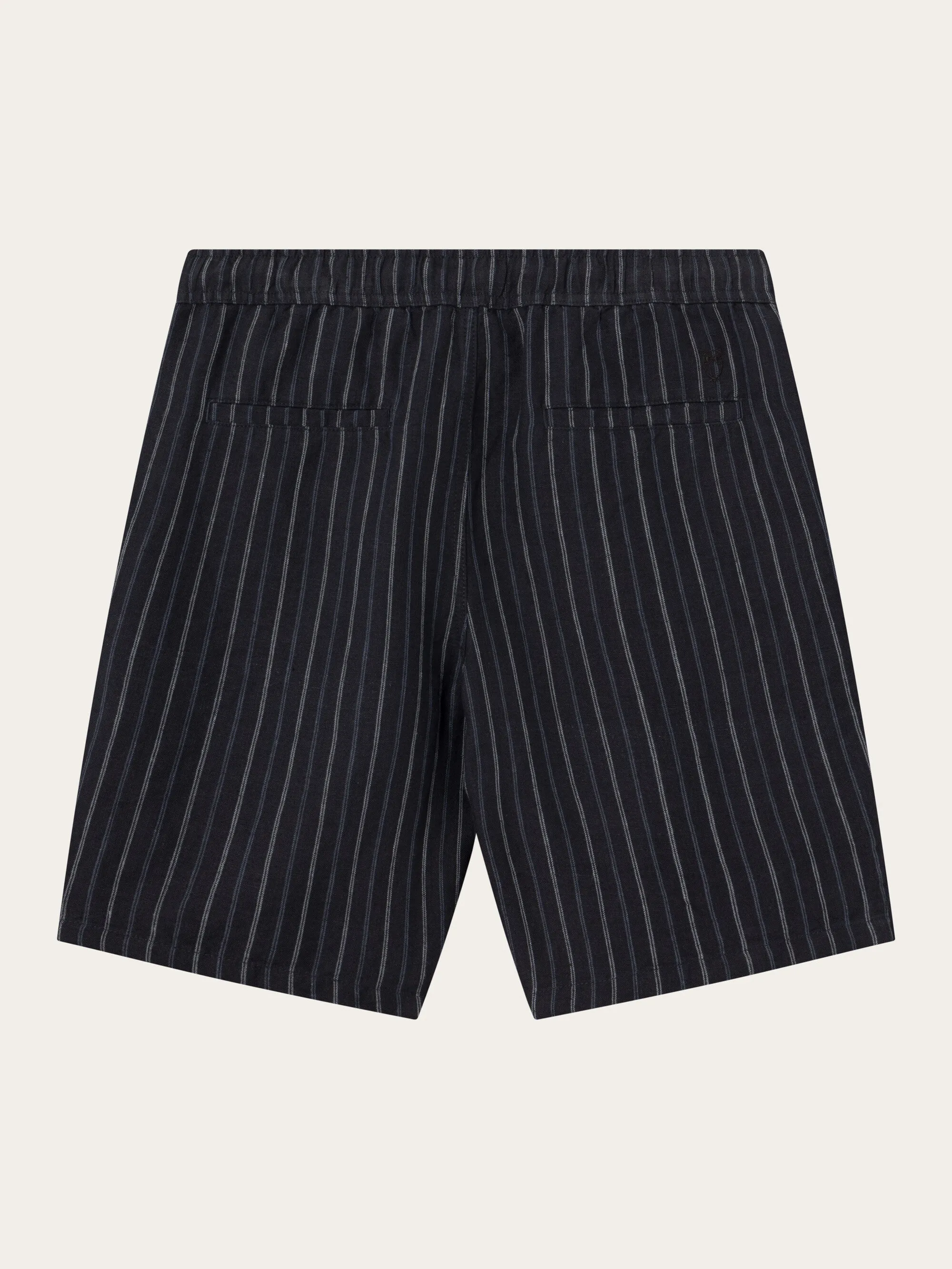 Loose striped shorts - Stripe - navy