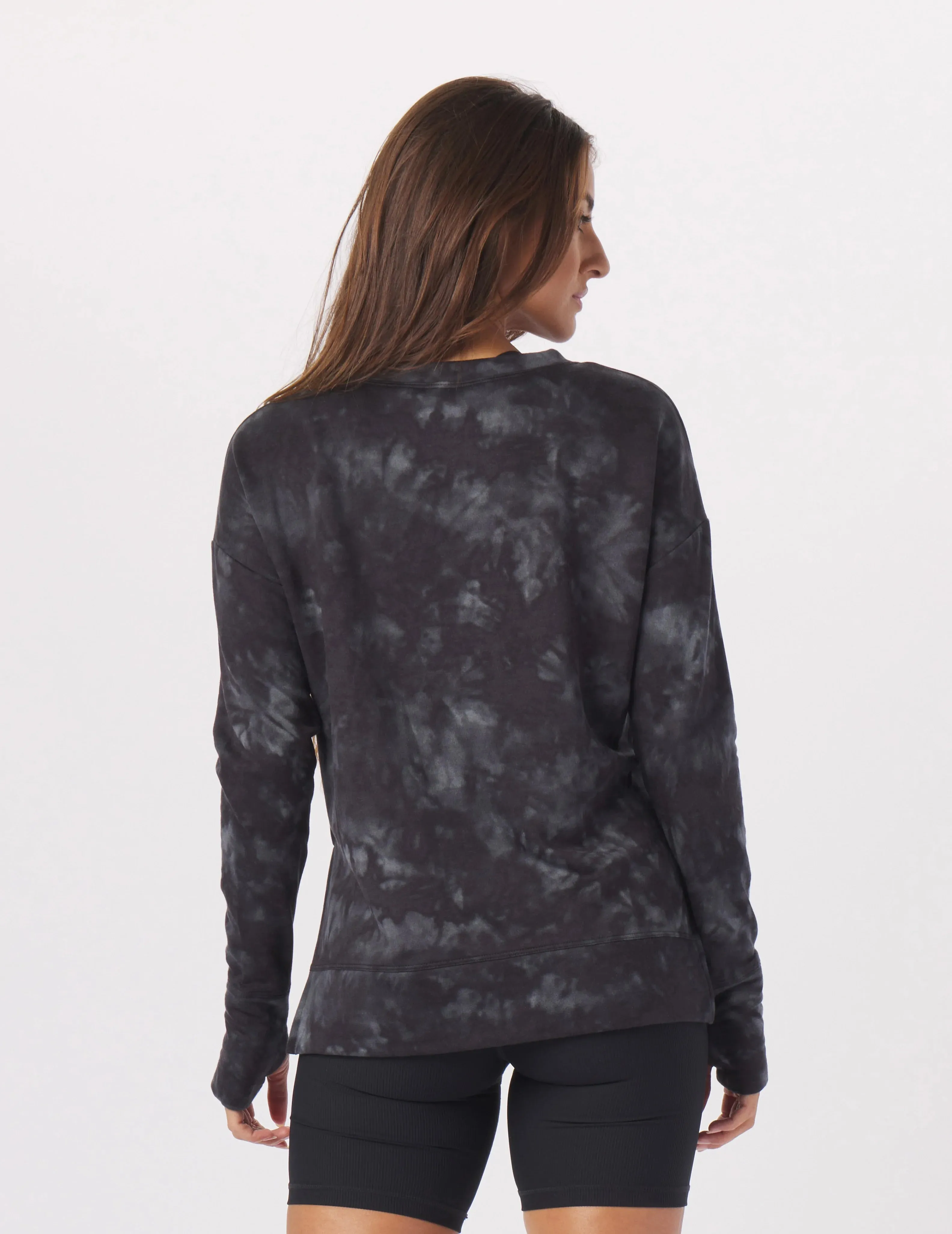 Lounge Long Sleeve: Black Stone Dye