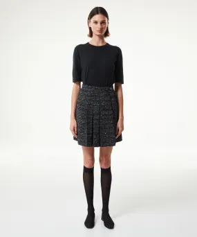 Machka Tweed Miniskirt Black