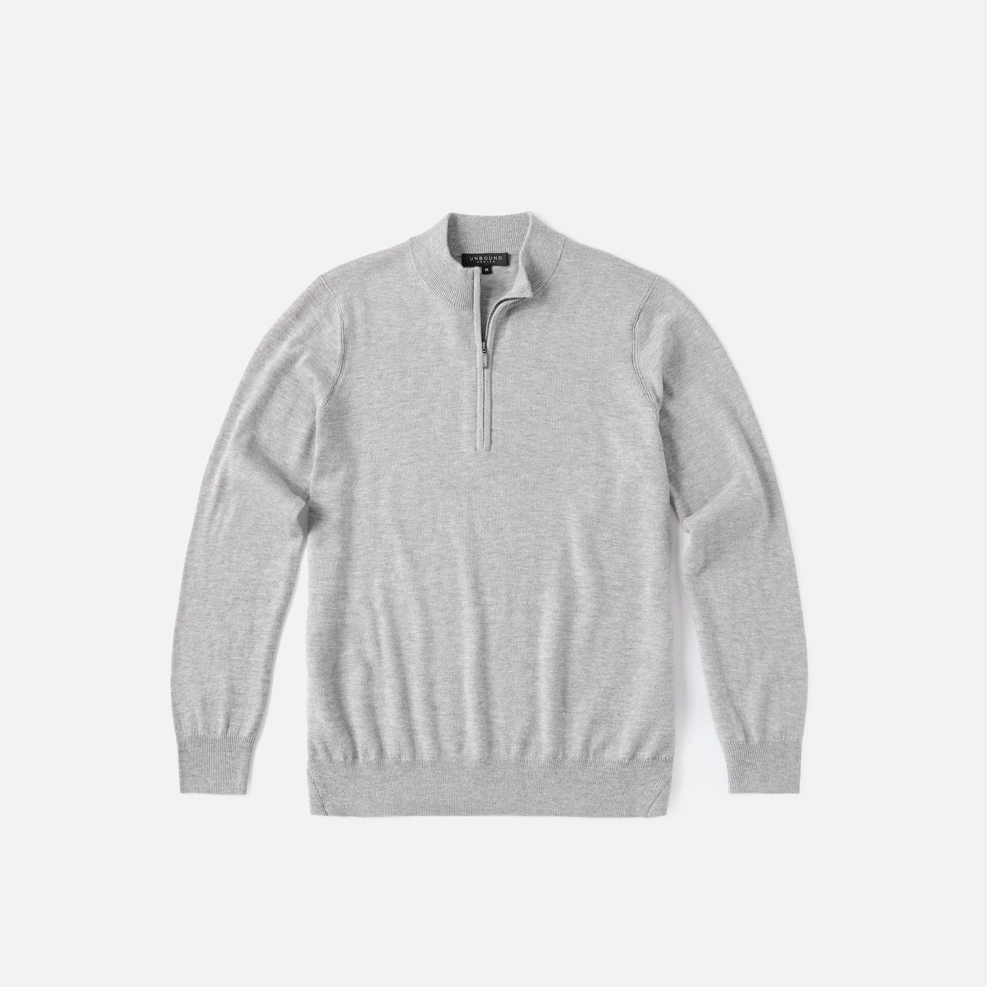 Men's Merino Cashmere Quarter Zip Sweater