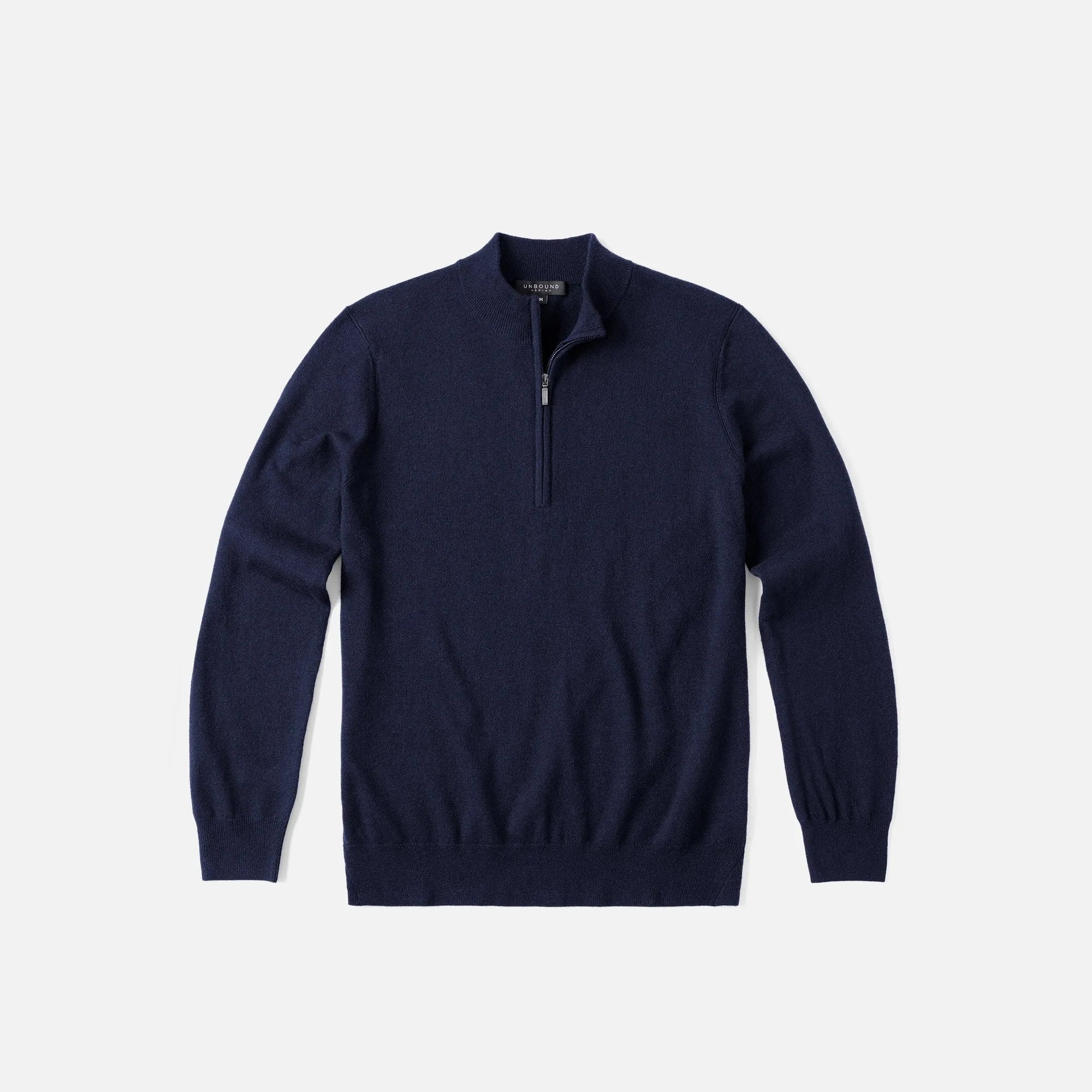 Men's Merino Cashmere Quarter Zip Sweater