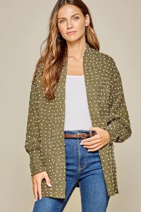 Olive Accent Cardigan