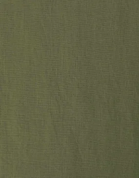 Olive Green Washed Linen Fabric