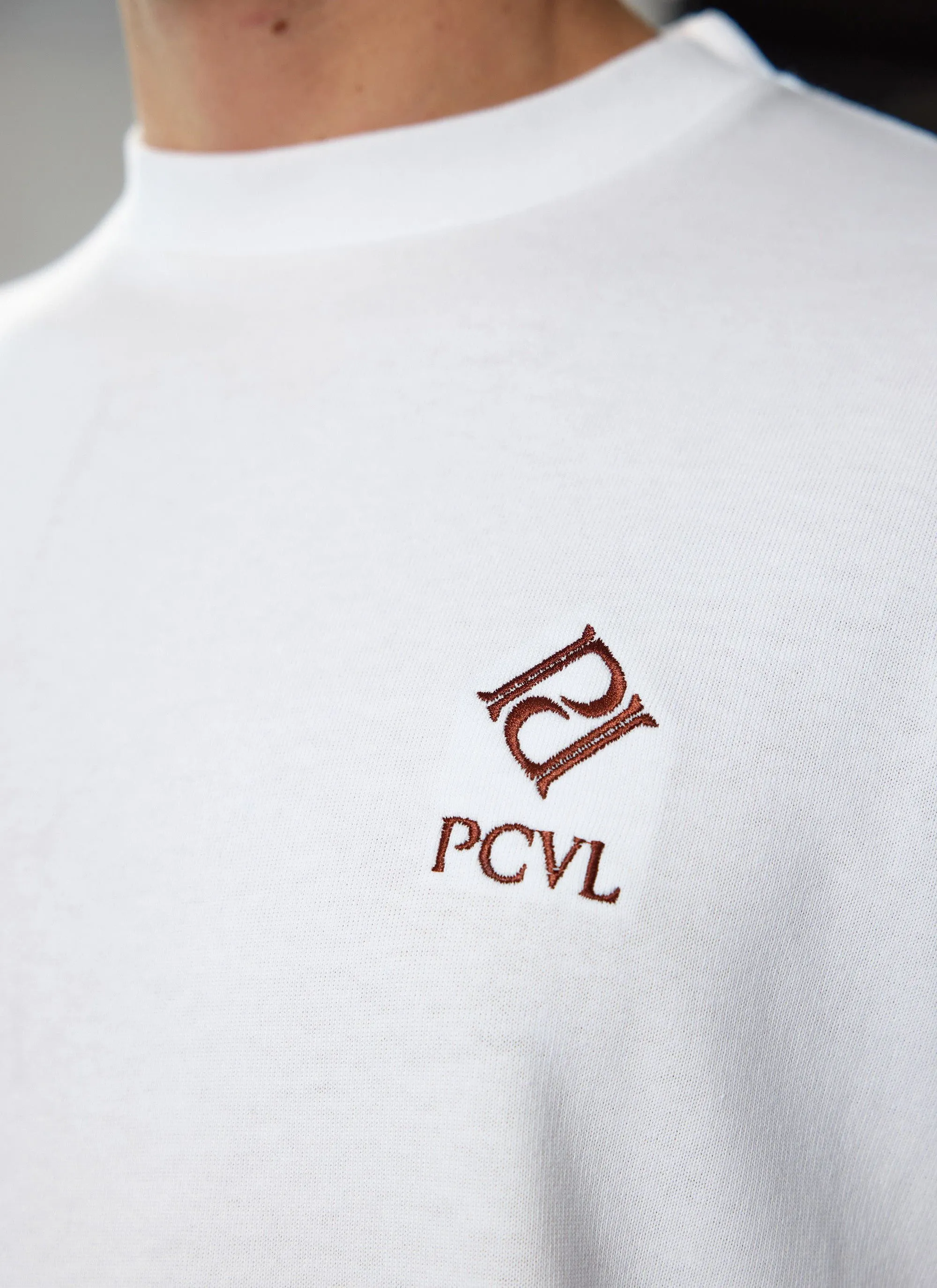 PCVL Oranges Oversized T Shirt | Cotton | White