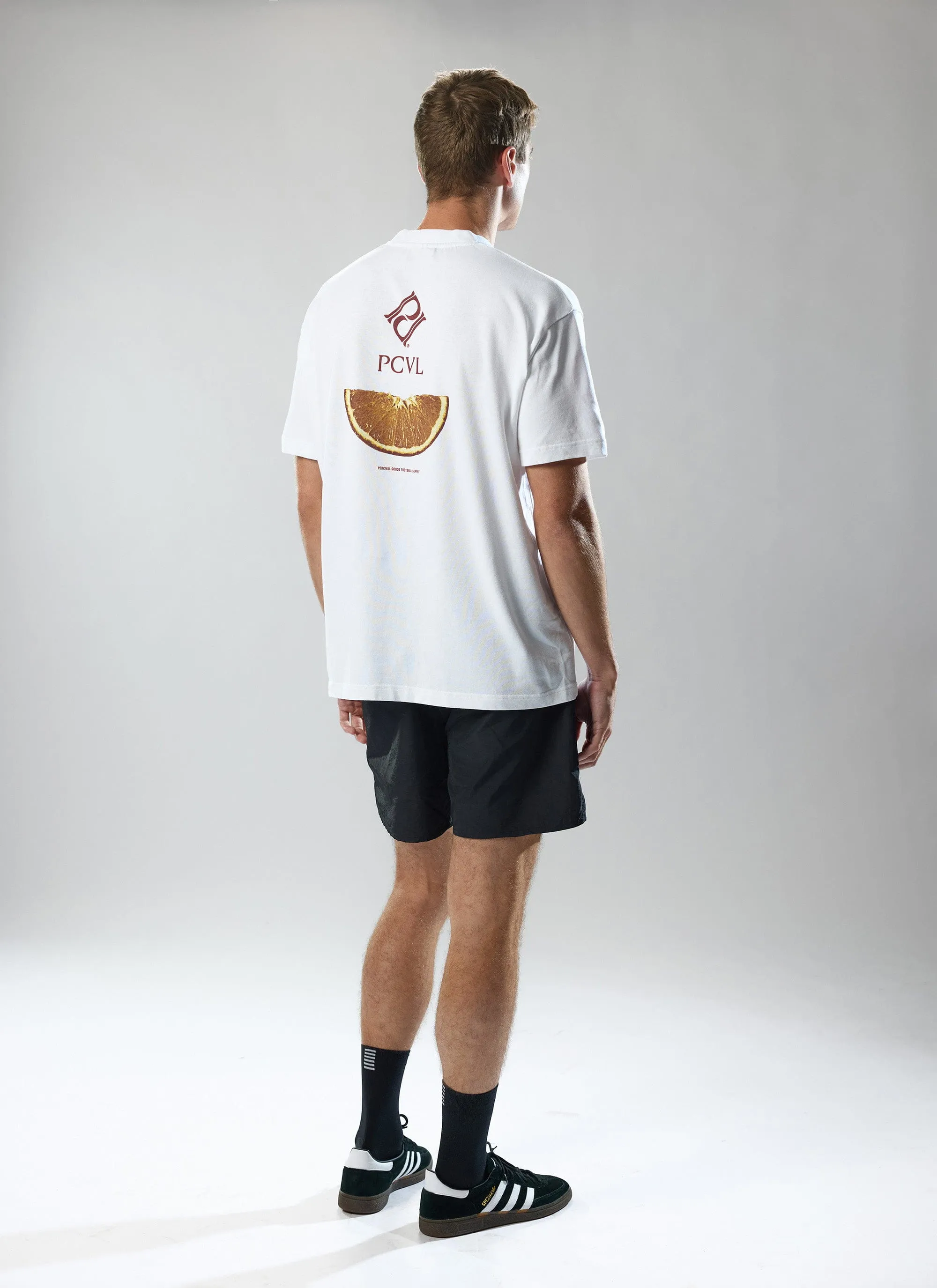 PCVL Oranges Oversized T Shirt | Cotton | White