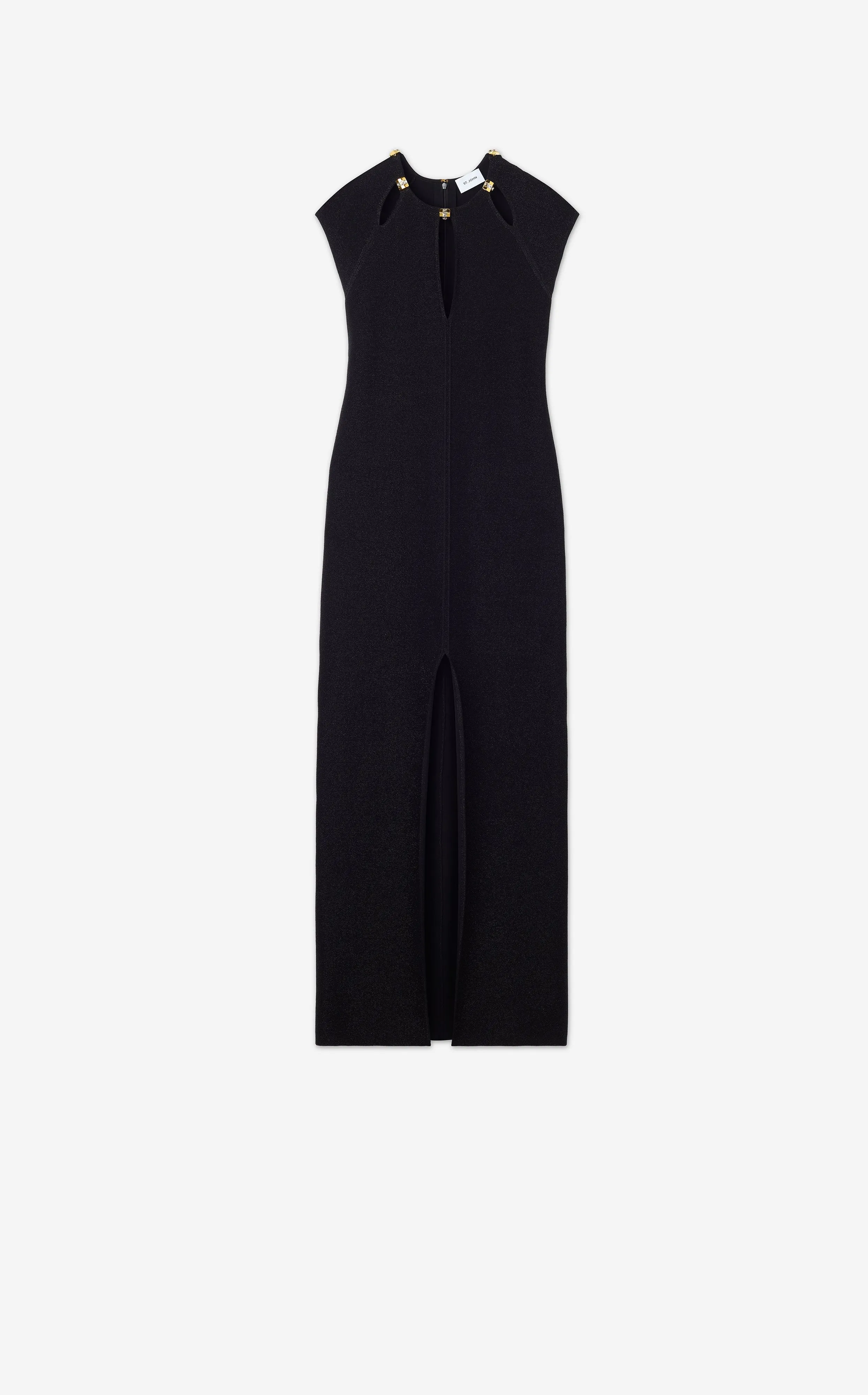 Pique Knit Lurex Gown