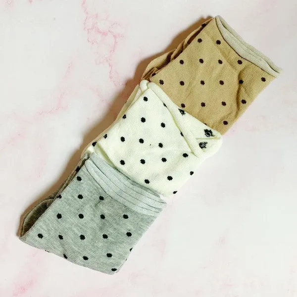 Polka Dot Socks Set Of 3 Pairs