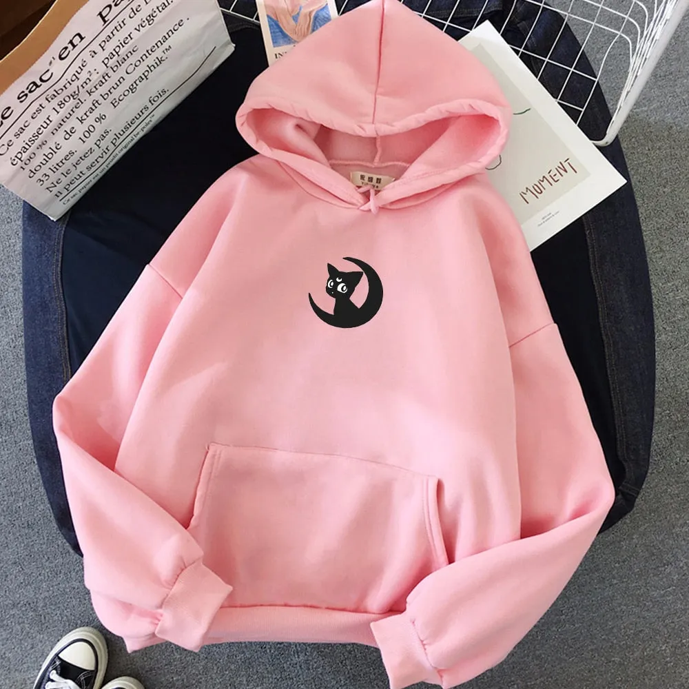 Print Warm Hoodies Sweatshirt