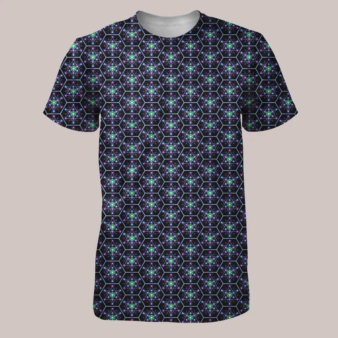 Psychedelic Shirt (UV/RGB, Eco-Friendly, Unisex) | TETRA EQ