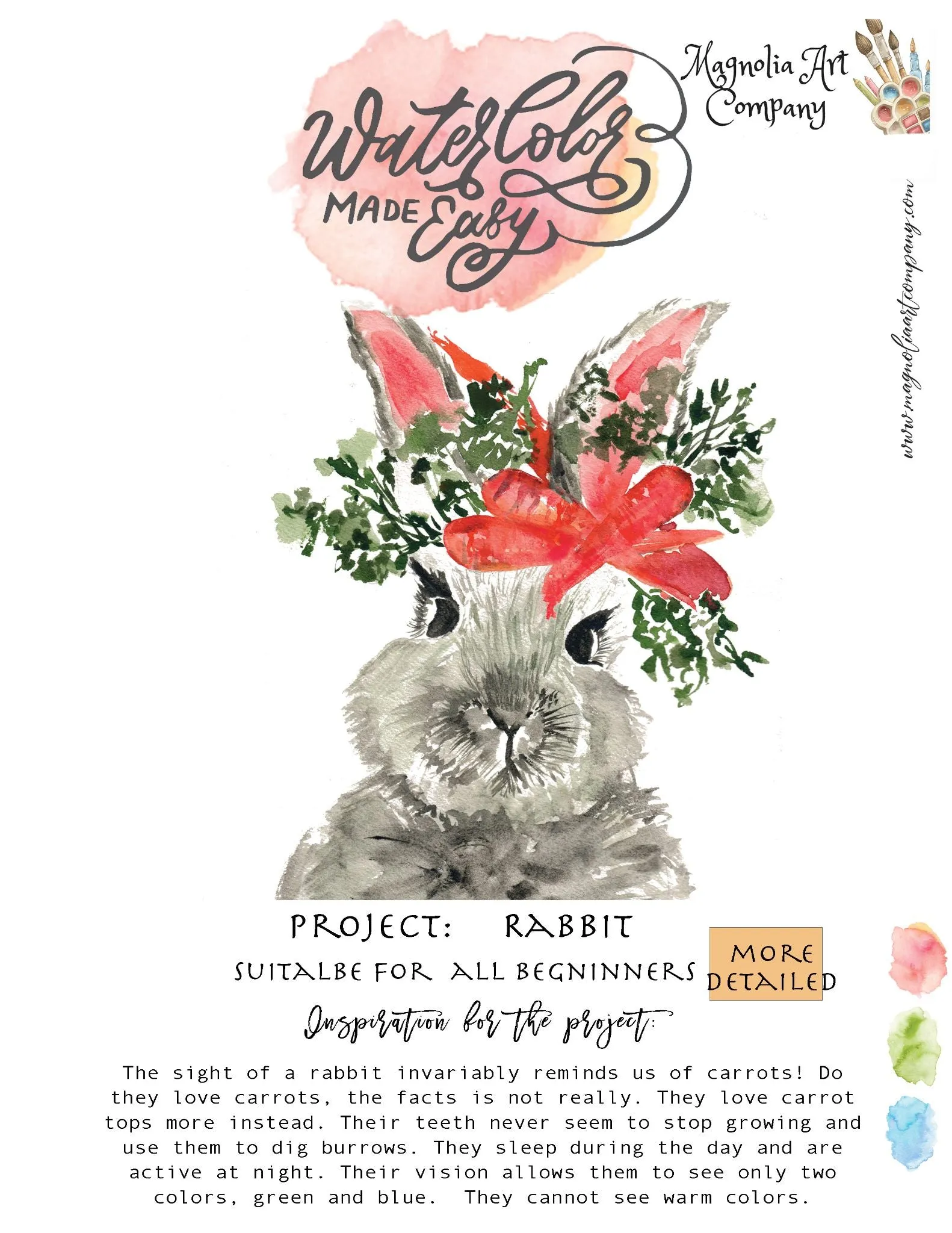 Rabbit Watercolor kit- Watercolor made easy