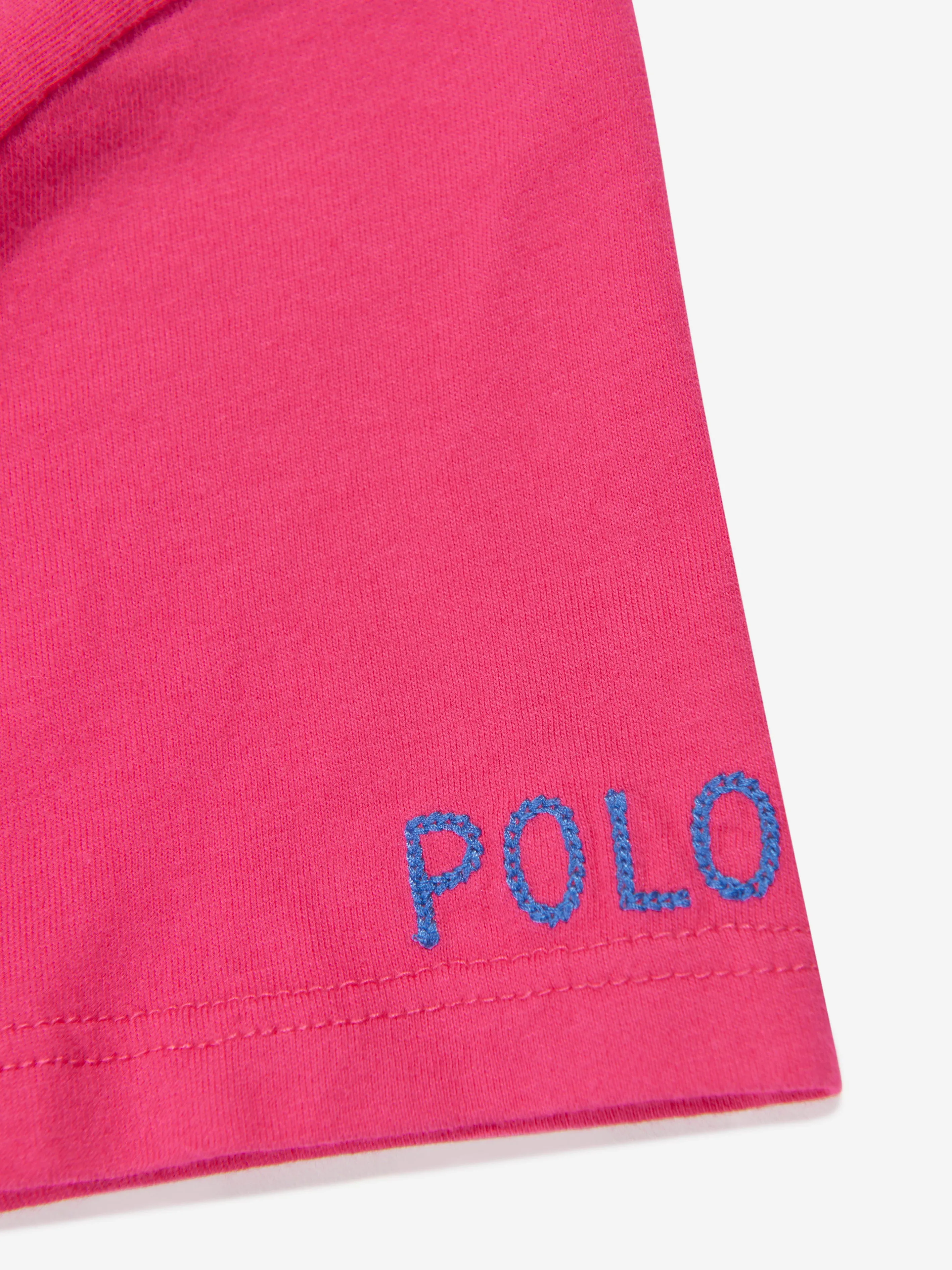 Ralph Lauren Girls Logo Boxy T-Shirt in Pink