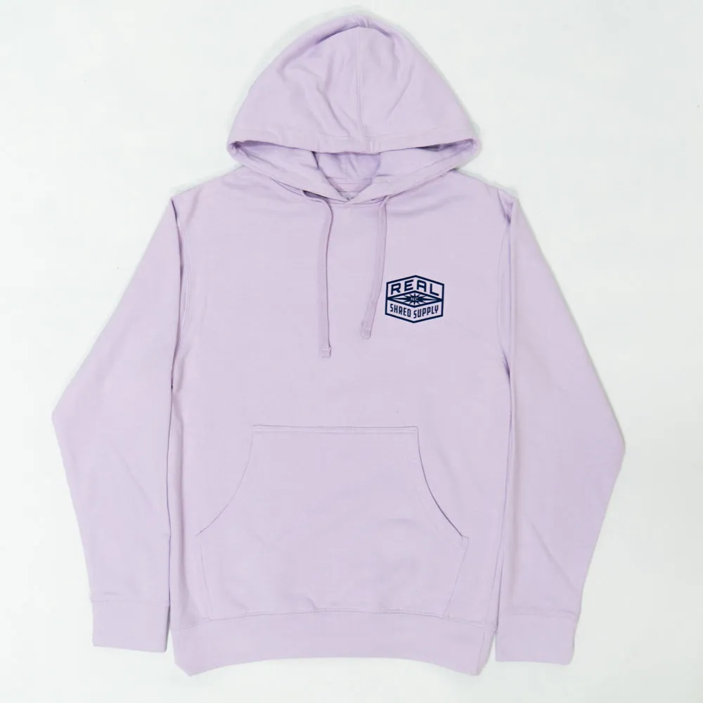 REAL Shred Supply Hooded Sweatshirt-Lavender