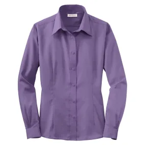 Red House Women's Purple Dusk Non-Iron Pinpoint Oxford Shirt