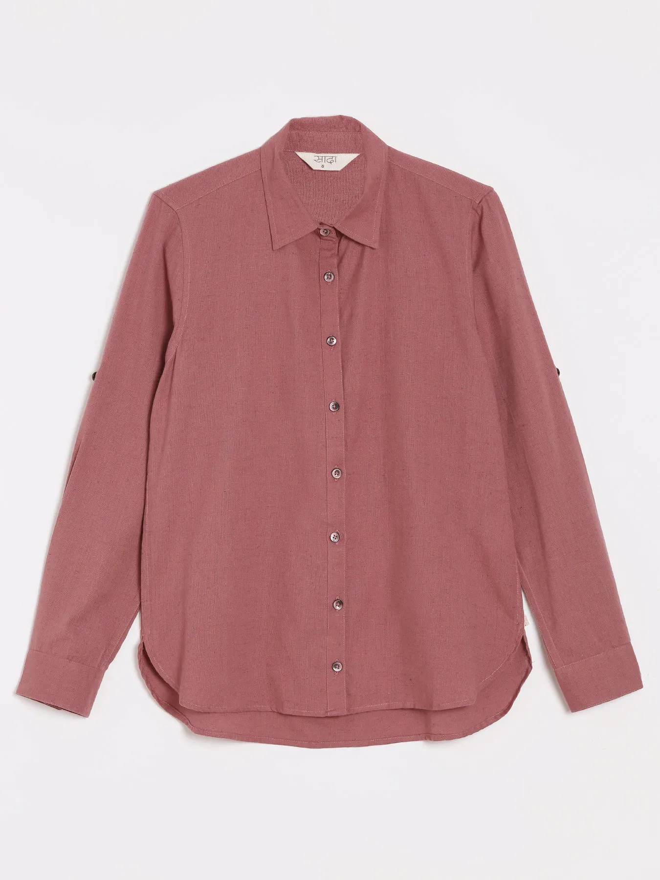 Rose Taupe Airy-Linen Shirt