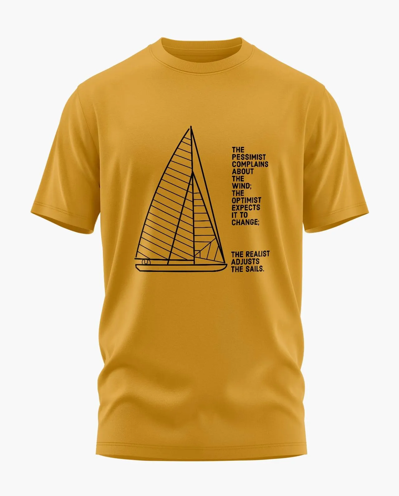 Sailboat Quote Signature LuxeSoft Cotton T-Shirt