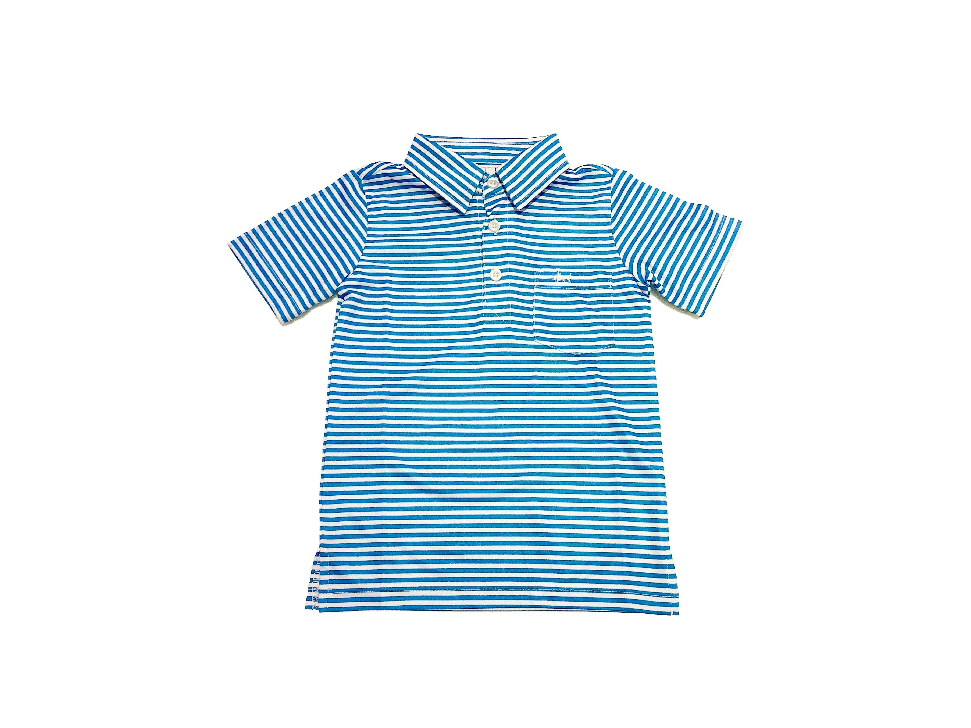 Saltwater Boys- Inshore Performance Polo (Teal, 2T-16)