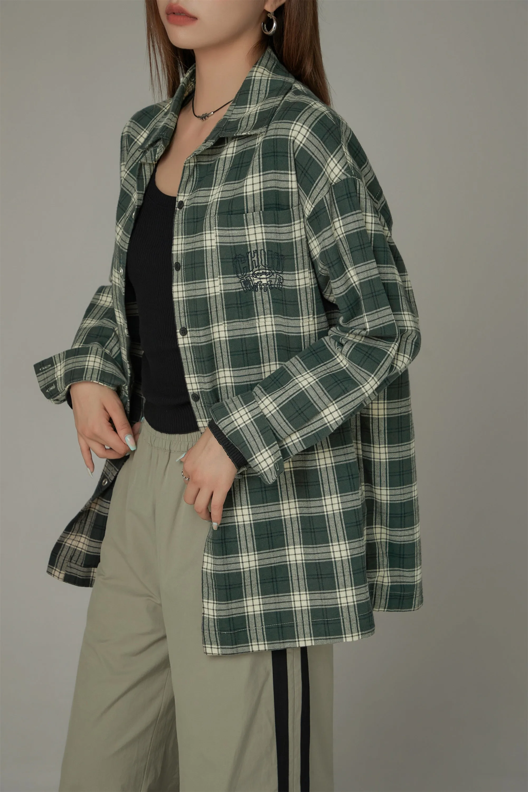 Simple Checked Loose Fit Shirt