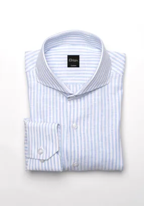 Sky Linen Stripes Shirt - Cutaway Extreme