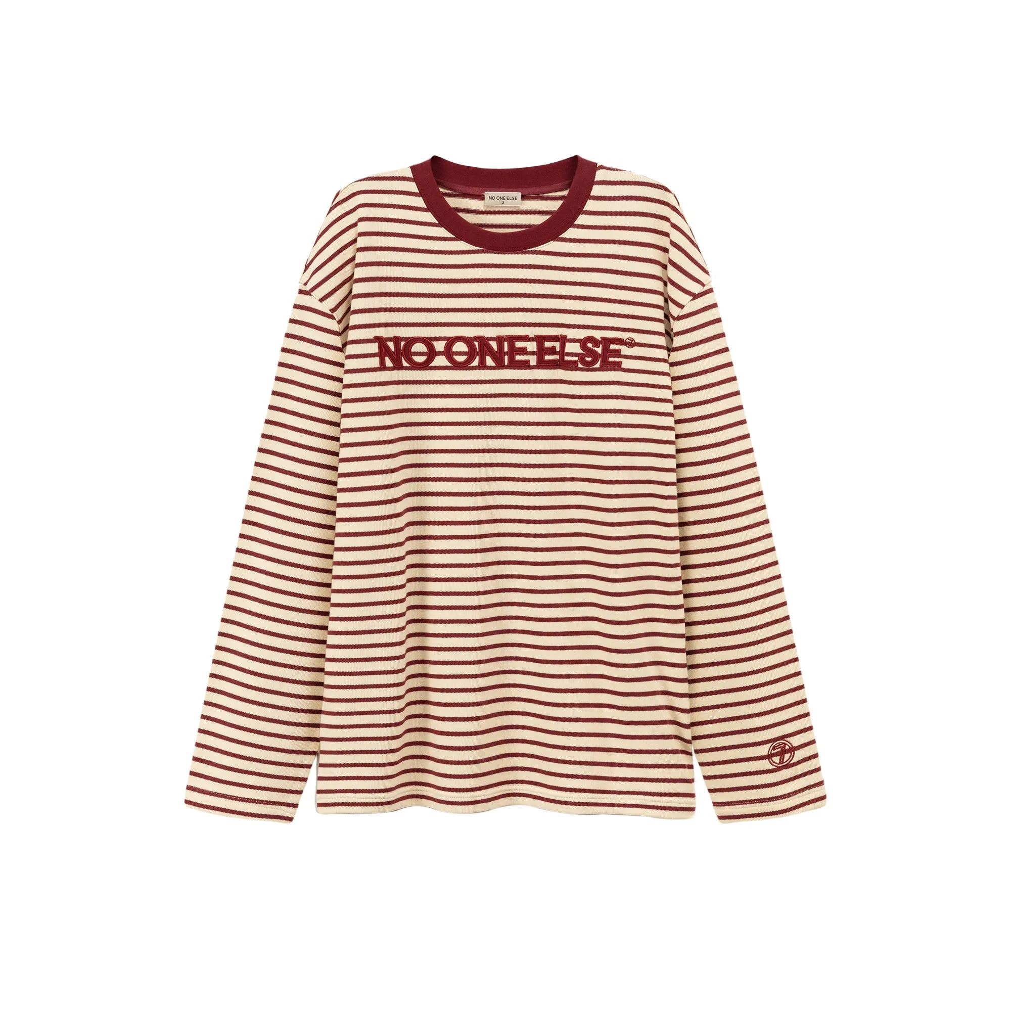 Striped Loose Fit Long Sleeves Top