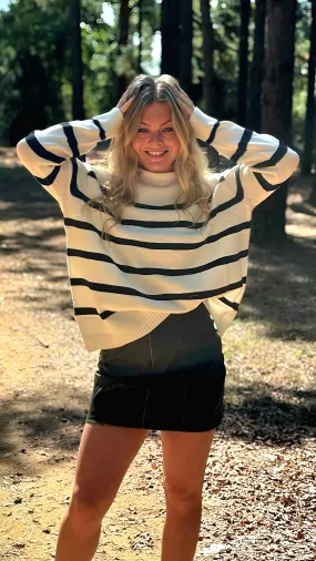 Striped Oversize Sweater in 3 Colors