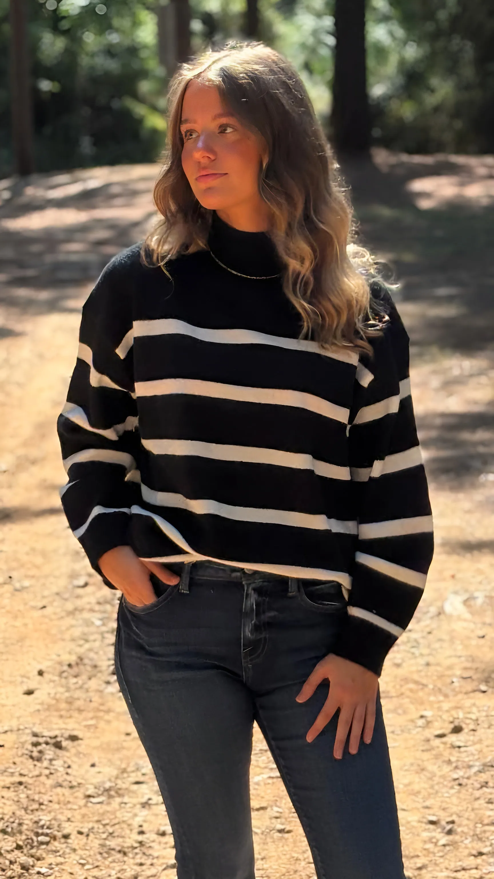 Striped Oversize Sweater in 3 Colors