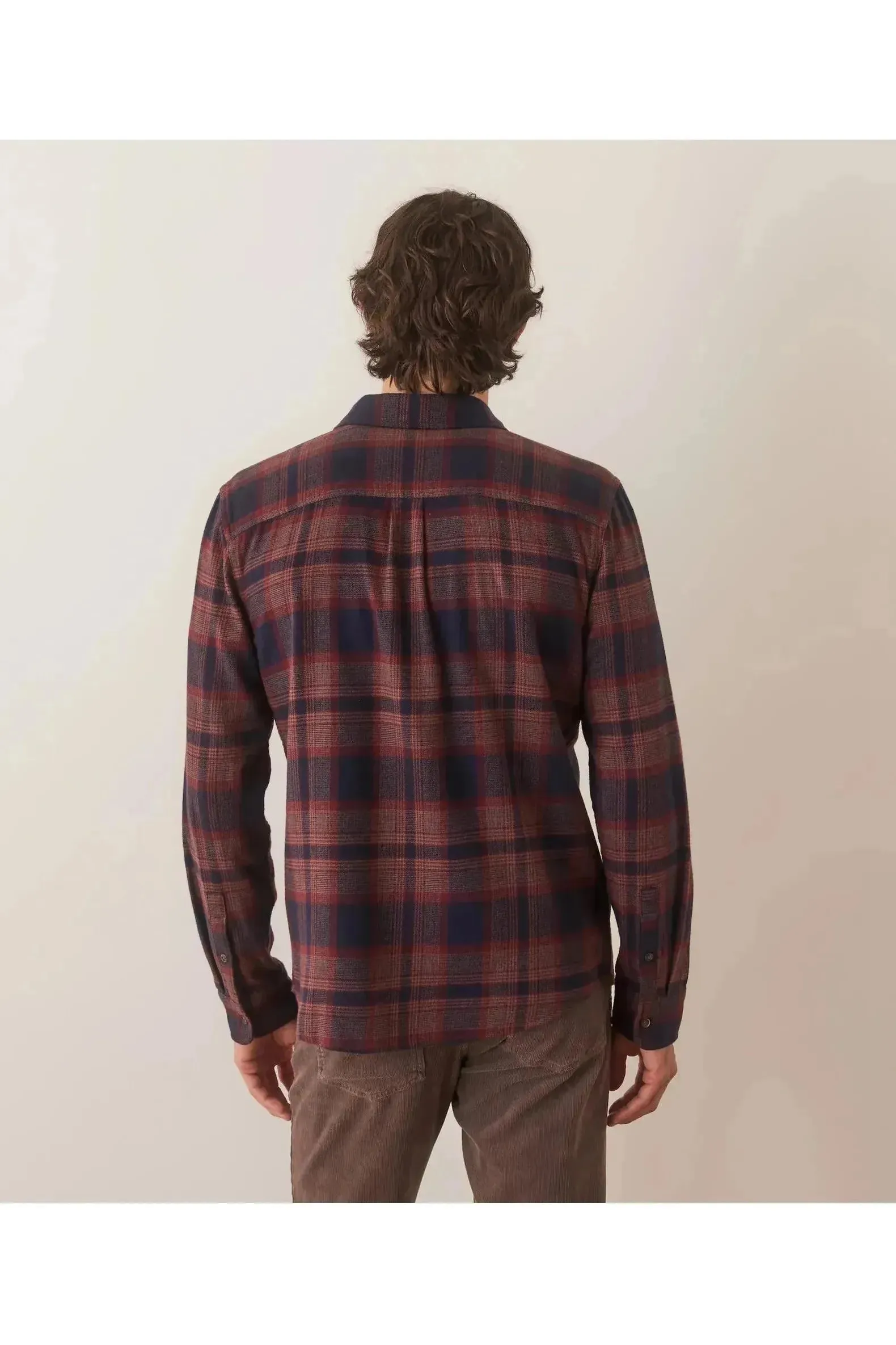 Tahoe Flannel Shirt - Navy Warm Plaid